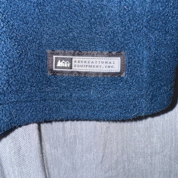 REI Zip Up fleece Size L Navy Blue - Picture 2 of 5